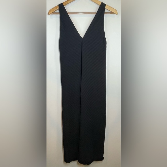 NWOT Everlane The City Stripe Midi Dress in Black Size 4 - Picture 6 of 16